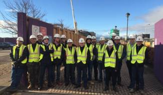 Dundee &amp; Angus College visit Ogilvie Construction site