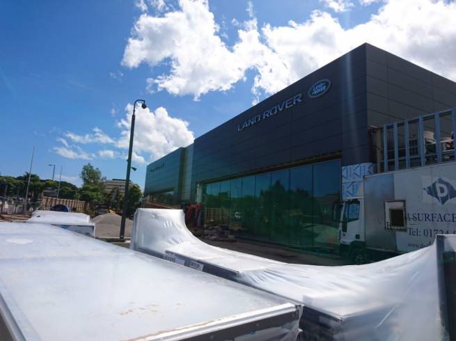 New Peter Vardy Jaguar Land Rover Retailer Building in Aberdeen