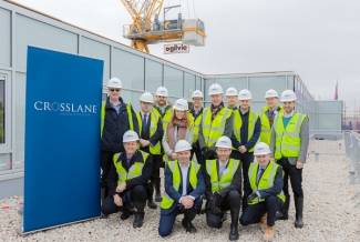 Topping out of the The Old Printworks Edinburgh